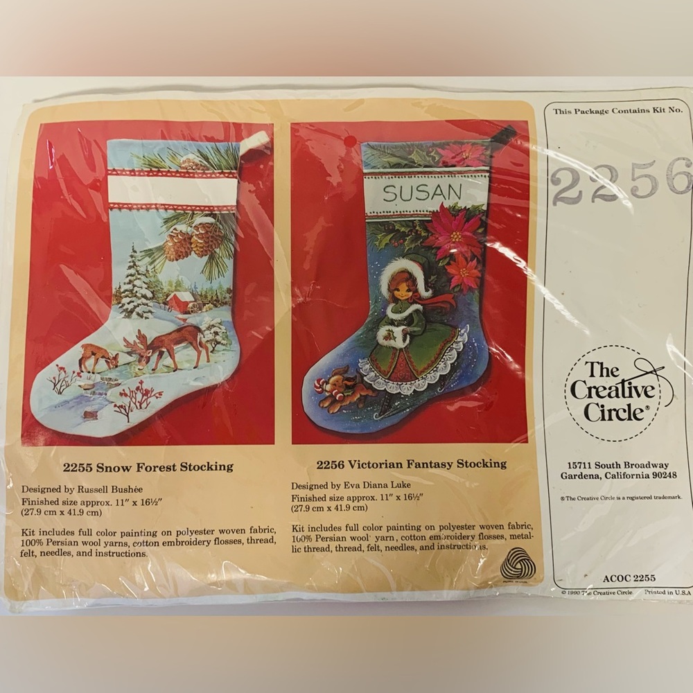 The Creative Circle Stocking Kit Victorian Fantasy Stocking